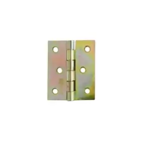 Airtic Folding Closet Cabinet Door Butt Hinge Brass Plated - Size 43 x 50mm, Pac