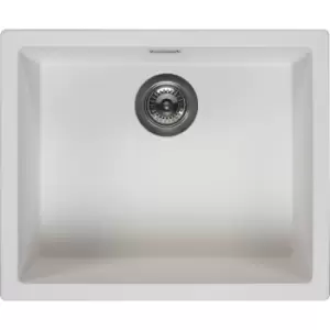 Reginox Amsterdam Composite Kitchen Sink Single Bowl in White Granite Composite