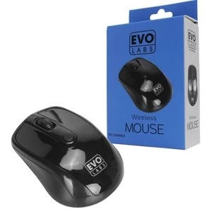 Evo Labs MO-234WBLK Wireless Black Mouse