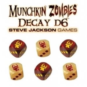 Munchkin Zombie Decay D6 Dice