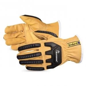 Superior Glove Endura Oilbloc Anti Impact Driver Glove Tan L Ref