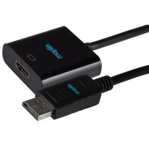 Maplin Premium DisplayPort to HDMI Video adapter Converter 0.23m Black