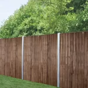 Forest Garden Brown Pressure Treated Closeboard Fence Panel - 1830 x 1540mm - 6 x 5ft - Pack of 3