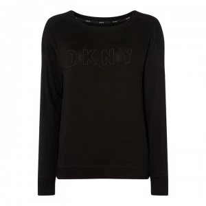 DKNY Core Long Sleeve Top - 001 BLACK