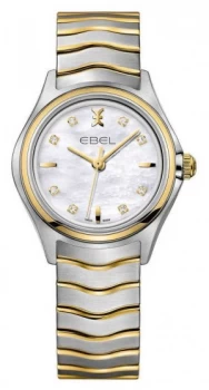 EBEL Wave Womens Two-tone Silver-Gold Strap Watch