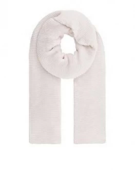 Accessorize Glitter Pleated Scarf - Ivory
