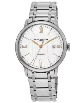 Baume & Mercier Classima Automatic Silver Dial Steel Mens Watch 10374 10374
