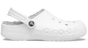 Crocs Baya Lined Clogs Unisex White / Light Grey W4/M3