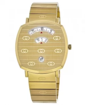 Gucci Grip Yellow Gold Stainless Steel Unisex Watch YA157409 YA157409