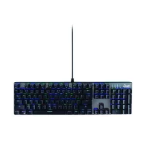 MediaRange Gaming Wired Keyboard with 104 Keys 14 Colour Modes QWERTY (UK) Black/Silver MRGS101-UK