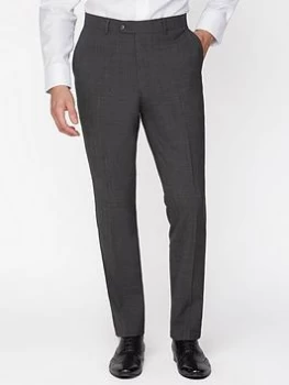 Jeff Banks Texture Travel Suit Trousers - Grey, Size 36, Length Short, Men