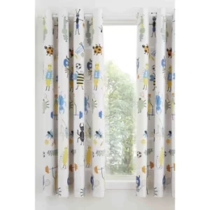 Catherine Lansfield Bugtastic Lined Eyelet Curtains