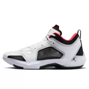 Jordan Air Jordan 37 Low, White/Black-Siren Red, size: 8+, Male, Basketball Performance, DQ4122-100