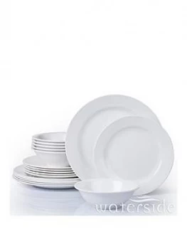 Waterside White Round Melamine 18 Piece Dinner Set