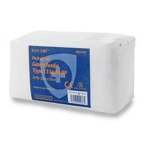 Click Medical Gauze Swabs Non sterile 5x5cm White Ref CM0450 Pack 100