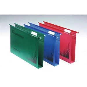 Rexel Crystalfile Classic A4 Suspension File Manilla 30mm Green Pack of 50