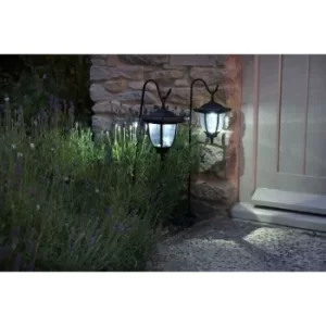 2x Smart Garden Solar Outdoor Garden Coach Lights Lantern Shepherds Hooks Crooks