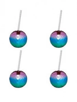 Kitchencraft Barcraft Set Of 4 Disco Drinks Ball Cocktail Cup