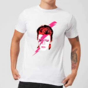 David Bowie Aladdin Sane Mens T-Shirt - White - L