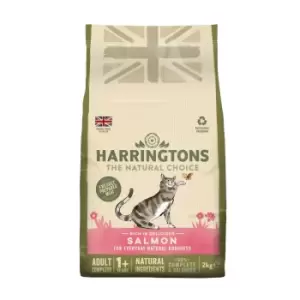 Harringtons Adult Cat Food Rich in Salmon - Economy Pack: 2 x 2kg