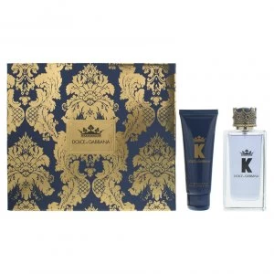 Dolce & Gabbana K Gift Set 100ml Eau de Toilette + 75ml Aftershave Balm