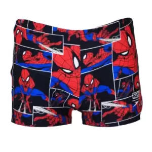 Spider-Man Boys Speedo Swimming Shorts (1 Year) (Navy/Red)