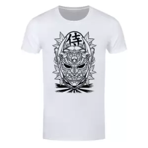 Unorthodox Collective Mens Ashigaru Mask T-Shirt (XL) (White/Black)