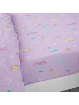 Catherine Lansfield Let&Rsquo;S Be Mermaids Single Fitted Sheet