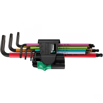 Wera 05022534001 950/7 Hex-Plus Multicolour Magnet 1 L-Key Set - M...