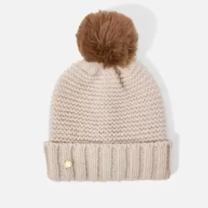 Katie Loxton Womens Chunky Knitted Hat - Light Taupe