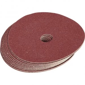 Draper 115mm Aluminium Oxide Sanding Discs 100mm 36g Pack of 10