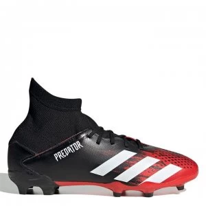 adidas 20.3 Junior FG Football Boots - Black/White/Red