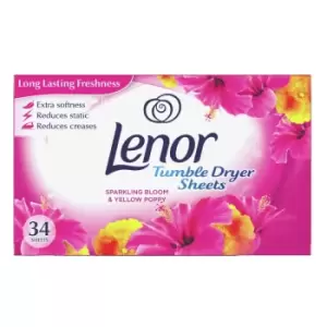 Lenor Fabric Tumble Dryer Pink Blossom Sheets 34 Pack - wilko