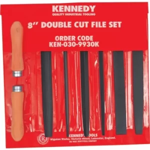 8" Double Cut Engineers File Set-8Pce