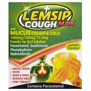 Lemsip Cough Max Mucus 10 Sachets