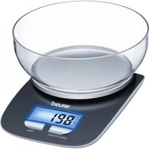 Beurer KS25 Digital kitchen scales digital, + weighing tray Weight range 3 kg Black