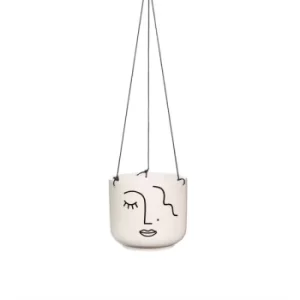 Abstract Face Hanging Planter
