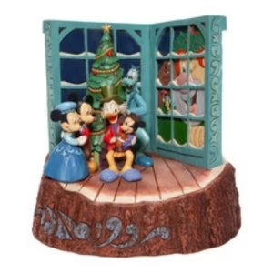 Carved by Heart Mickey Mouse Christmas Carol Disney Traditions Figurine