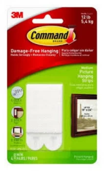 3M Command Medium Picture Strips - 4 Pack