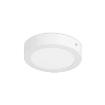 Forlight Easy - Integrated LED Round Surface Mounted Downlight Matt White - Warm White