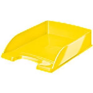 Leitz Letter Tray WOW Polystyrene Yellow 25.5 x 35.7 x 7 cm