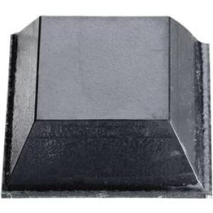 Buffer self adhesive square Black L x W x H 20.6 x 20.6 x 7.6 mm