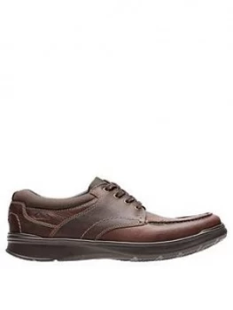 Clarks Cotrell Edge Shoes - Brown Oily, Size 8, Men
