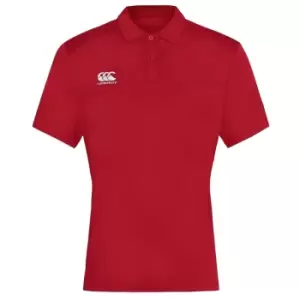 Canterbury Mens Club Dry Polo Shirt (XXL) (Red)