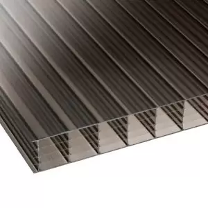Corotherm Bronze Effect Polycarbonate Multiwall Multiwall Roofing Sheet (L)4M (W)700mm (T)25mm Of 5