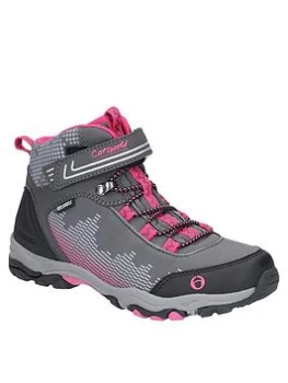 Cotswold Ducklinton Lace Hiker Boot - Grey/Pink, Size 2 Older