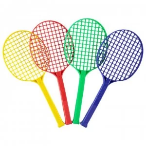 Slazenger 4 Pack Mini Tennis Rackets - Multi