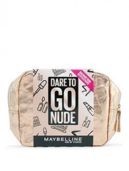 Maybelline Maybelline Makeup Gift Set Dare To Go Nude Mascara, Eyeliner, Lipstick & Eyeshadow Palette Christmas Gift Set For Her