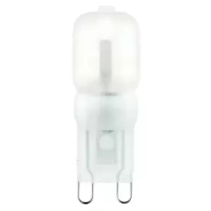 2.5W LED G9 Light Bulb Frosted Cool White 4000K 200 Lumen Mini Small Indoor Lamp