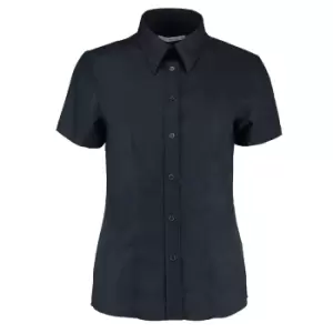 Kustom Kit Ladies Workwear Oxford Short Sleeve Shirt (20) (French Navy)